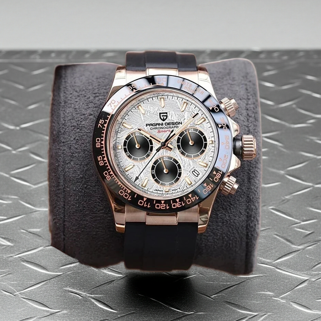 40mm New V2 PAGANI DESIGN Men's Quartz Watches Sapphire Retro Chronograph Stainless Steel Waterproof Watch Men Relogio Masculino