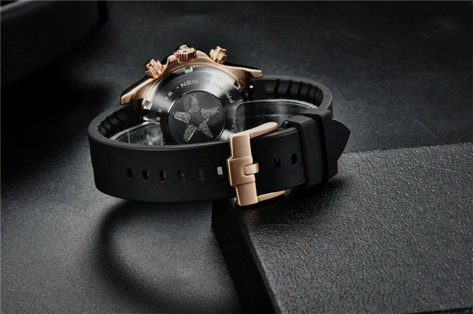 40mm New V2 PAGANI DESIGN Men's Quartz Watches Sapphire Retro Chronograph Stainless Steel Waterproof Watch Men Relogio Masculino