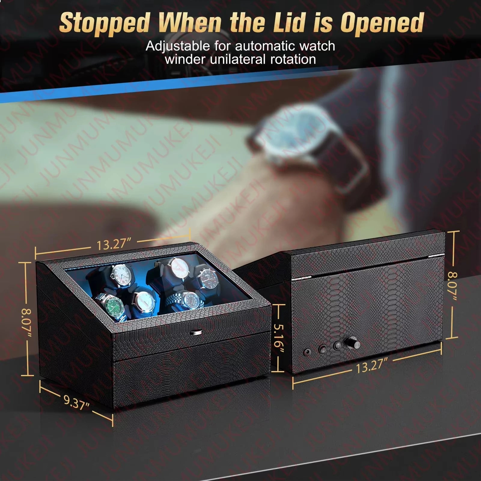 Watch Winders Box for Automatic Watches Box 6 watches Rotate Stand