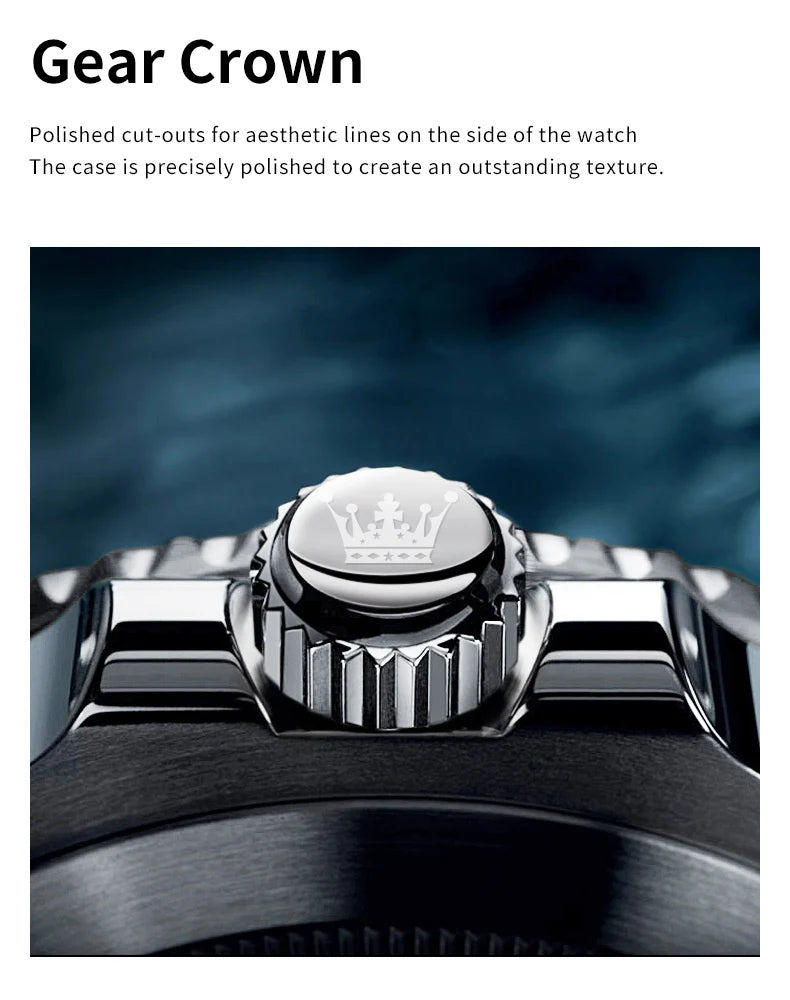 OLEVS 5885 Luxury Waterproof Sport Quartz Watch for Men Stainless Steel Calendar Luminous Mens Wristwatches Relogio Masculino