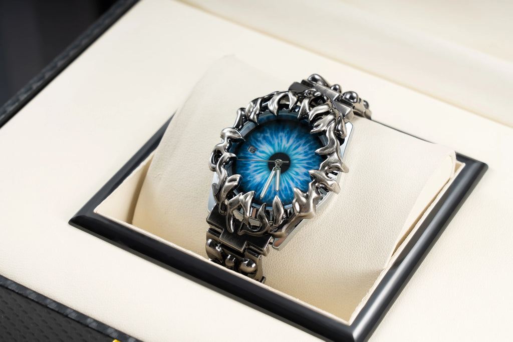 Luxury y2k Fashion Spiked Watch Alabaster Cool Street Style Demon Claw Shape Dial Unique Design Men Quartz Watch reloj hombre