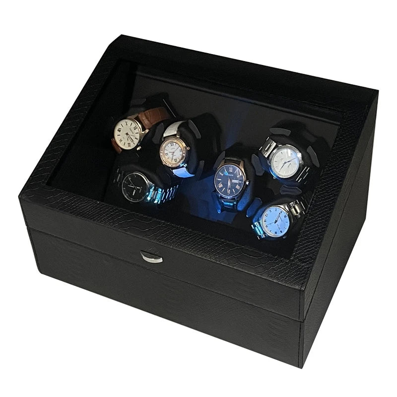 Watch Winders Box for Automatic Watches Box 6 watches Rotate Stand