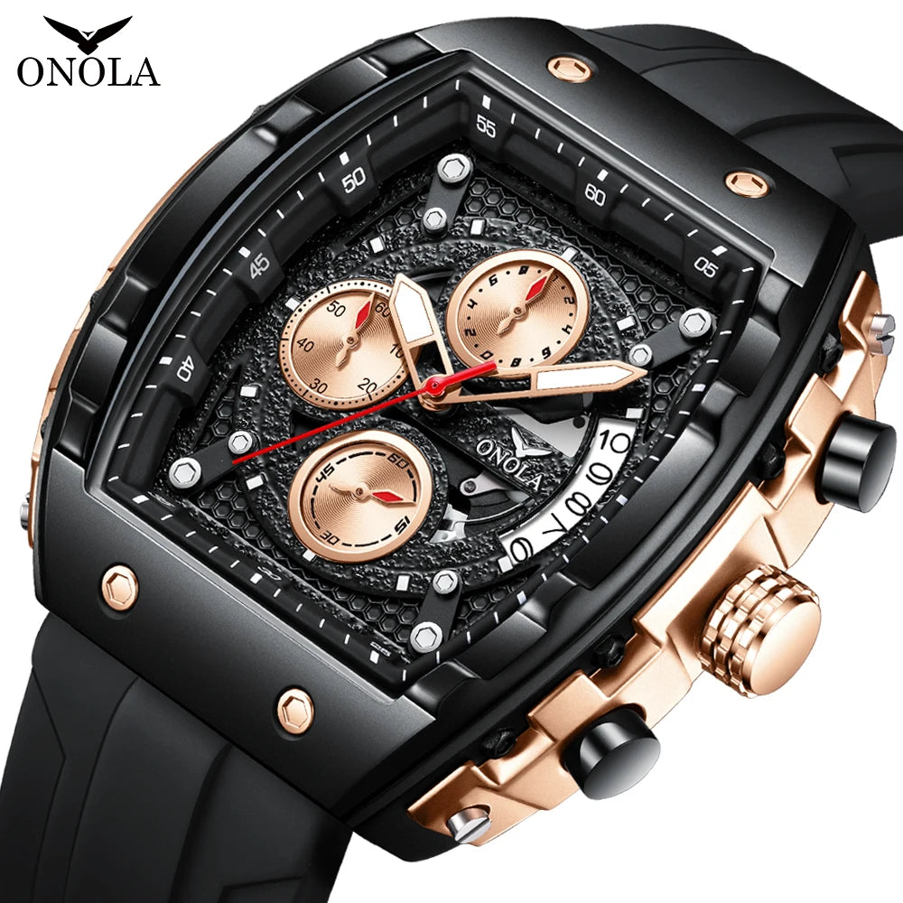 ONOLA Original Top Brand Men Watch Digital Quartz Watch Men Luminous Waterproof Date Watch Men's Sports Watch Reloj