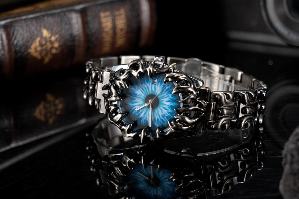 Luxury y2k Fashion Spiked Watch Alabaster Cool Street Style Demon Claw Shape Dial Unique Design Men Quartz Watch reloj hombre